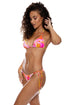 Luli Fama Retro Dream Seamless Wavy Ruched Back Tie Side Bottom